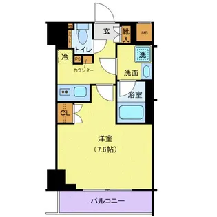 オープンブルーム東日本橋【5階】の間取り