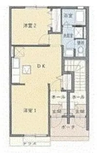 福島県相馬市馬場野字雨田【アパート】の間取り