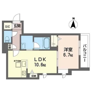 シャーメゾンマレ【1階】の間取り