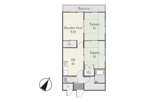 サンハイツ【1階】の間取り