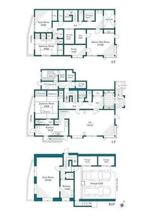 東京都世田谷区駒沢3【一戸建】の間取り