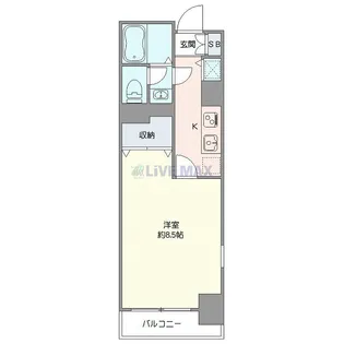 メゾン・ド・ヴィレ高輪【6階】の間取り