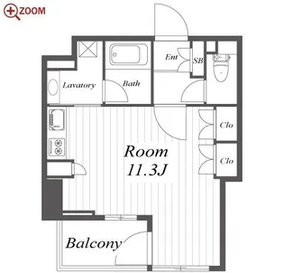 オープンレジデンシア名古屋栄【2階】の間取り