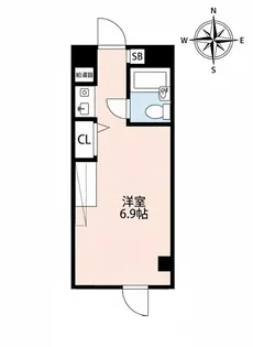 貝取学生会館【1階】の間取り