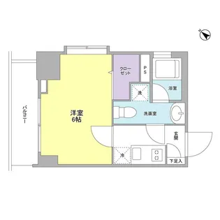 リバーレ月島【6階】の間取り