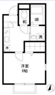 東京都中野区大和町1【アパート】の間取り