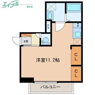 スタブリテラス桑名【2階】の間取り
