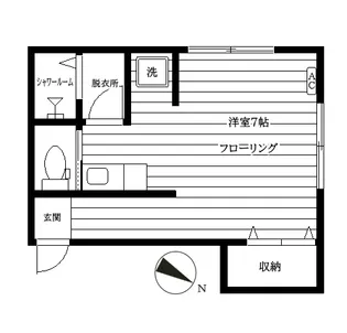 コーポアイランド【2階】の間取り