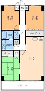 リビエール道後【2階】の間取り