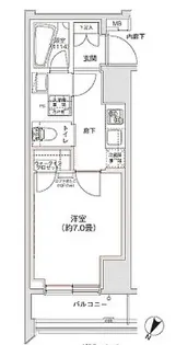 東京都港区芝浦3【マンション】の間取り