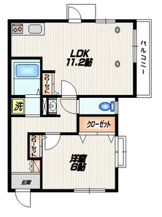 ハイム鵜ノ木【1階】の間取り