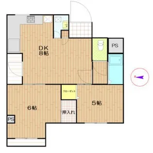 東京都目黒区自由が丘2【マンション】の間取り