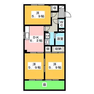 サンハイム A【1階】の間取り