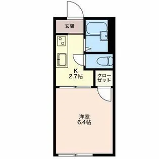 コート若草【1階】の間取り