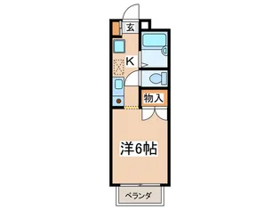 ラヴィル 1108【1階】の間取り