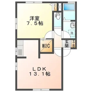 アクアガーデンA【1階】の間取り