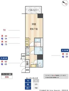 S-RESIDENCE神宮西駅前ascent(アセント)【6階】の間取り