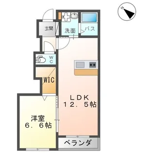アルモニー今泉【1階】の間取り