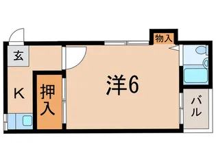 コ-ポ晴貞【1階】の間取り