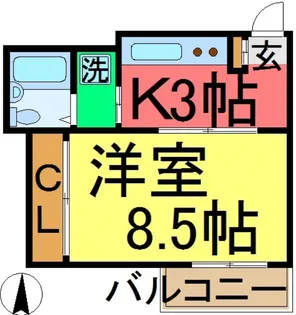 カーサヴィア船堀【1階】の間取り