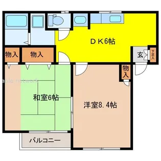 マインドキャッスルC【1階】の間取り