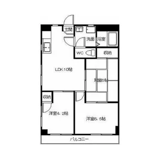 永田東コーポラス【3階】の間取り