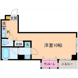 スクエアコート【3階】の間取り