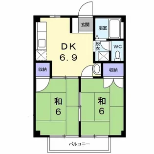 グリーンハイツ【1階】の間取り