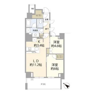 ザ パークハウス碑文谷三丁目【1階】の間取り