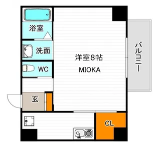 エレガンス長居【2階】の間取り