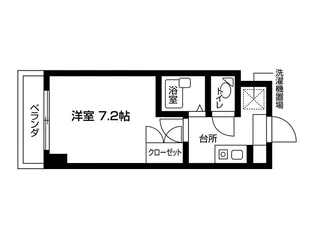 カレッジコート富士見【4階】の間取り