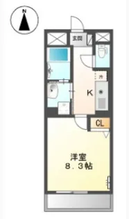 ヴェルデみなみ【2階】の間取り