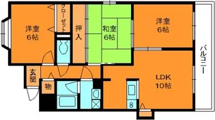 グランドール王寺【6階】の間取り