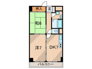 宝塚シャンテリ-ハイツ【3階】の間取り