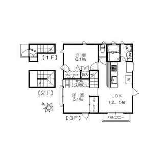 レゾンデートル【3階】の間取り