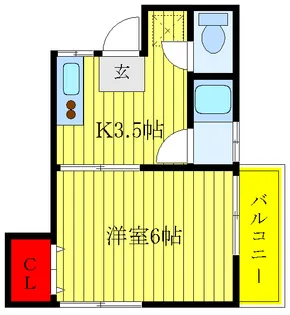 メゾン・セレステ【1階】の間取り