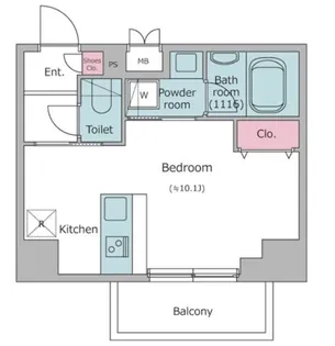 ケリア川口【2階】の間取り