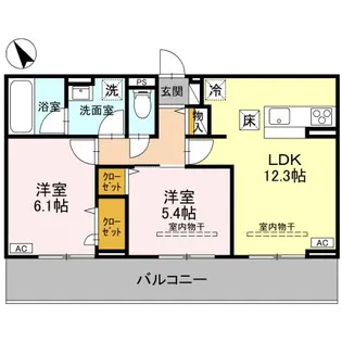 TORISIASデクシア【3階】の間取り