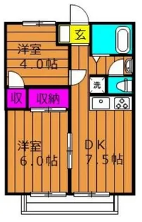 アメニティハイツ II【1階】の間取り