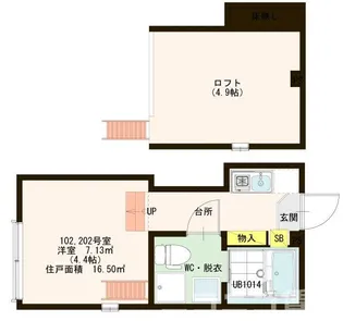 アルストロメリア【1階】の間取り