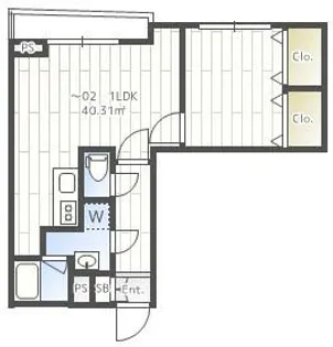 THE CLASS OMORI RESIDENCE【5階】の間取り