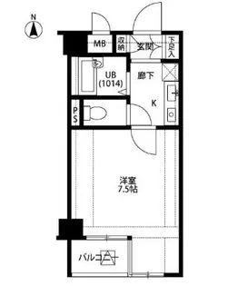 プレール新宿落合【6階】の間取り