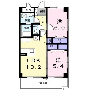 さくさくフレンズ【3階】の間取り