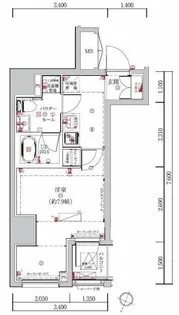 LUMEED勝どき【4階】の間取り