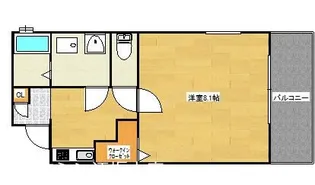 ワコーレヴィータ千里山東【3階】の間取り