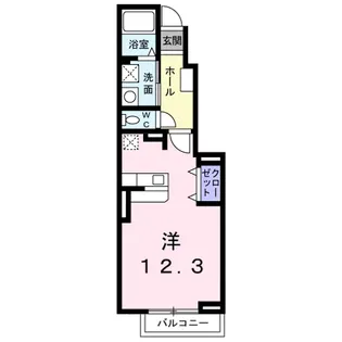 カーサ フィオーレ【1階】の間取り