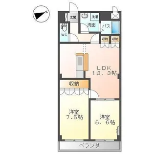 SAKURA【3階】の間取り