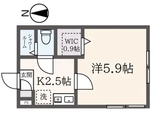 けやきハイム【1階】の間取り