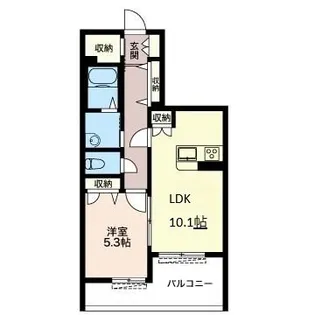 メゾンロッソ【2階】の間取り