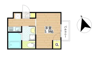 SENTOgraceII【1階】の間取り